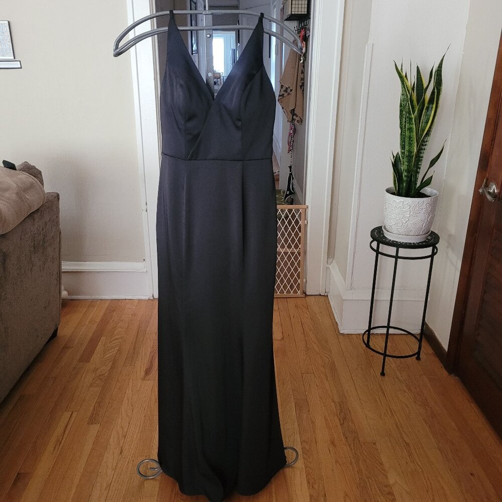 Black floor length dress
